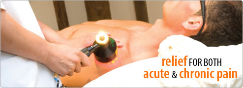 LLLT gives relief for both acute and chronic pain