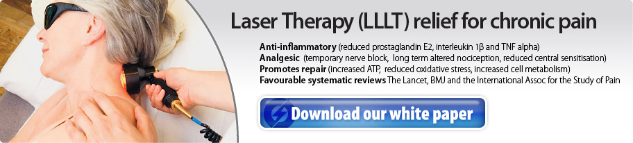 Download our white paper - Laser Therapy (LLLT) relief for chronic pain