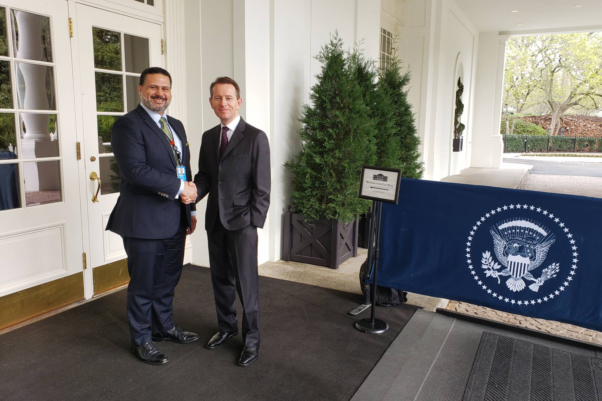 THOR CEO James Carroll at the White House to talk about health technology policy