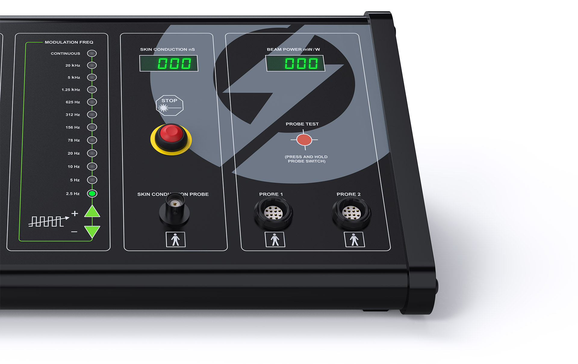 The THOR LX2 control unit is used to power and control all the PBM treatment probes